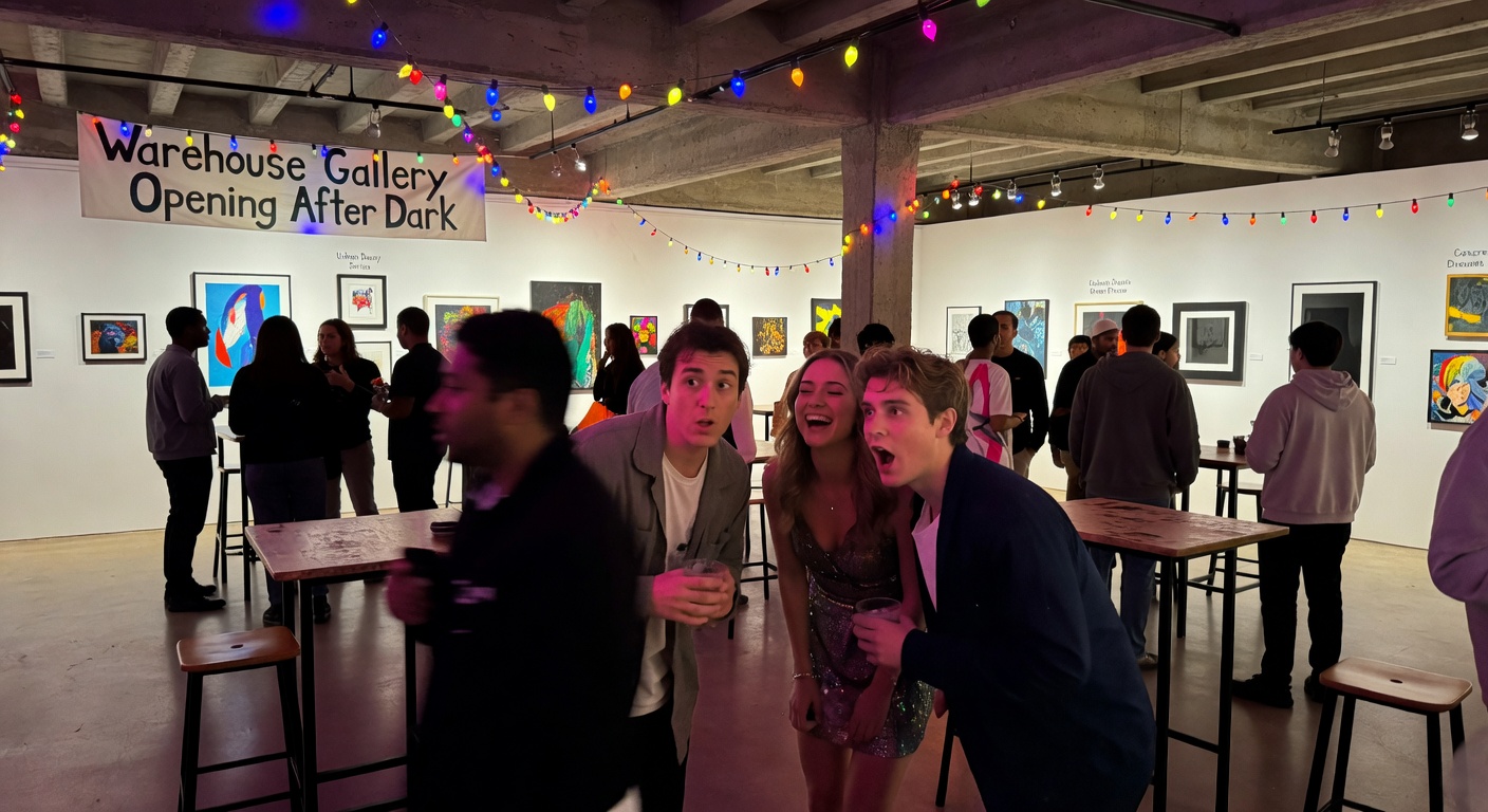 Warehouse Gallery Opening After Dark