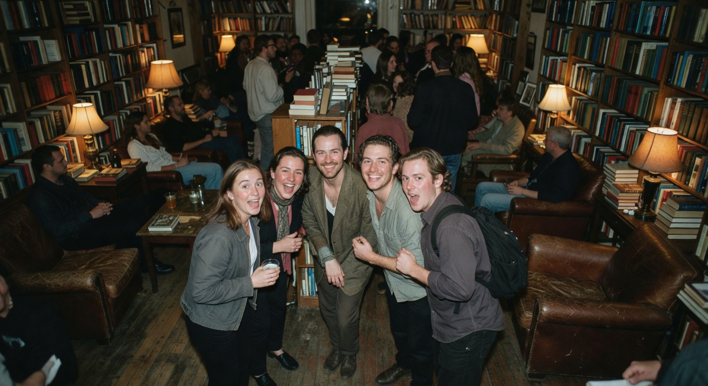 Vintage Bookshop After Hours Literary Salon