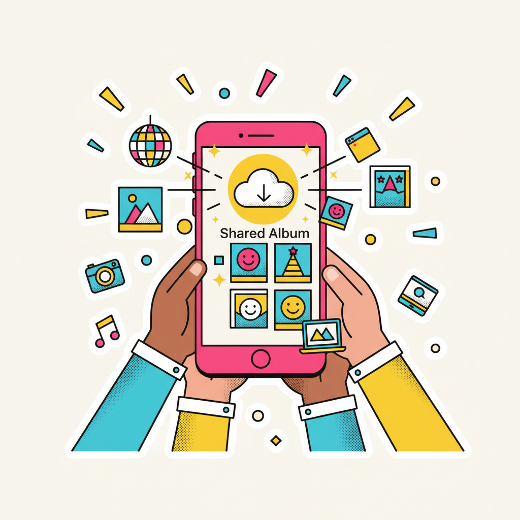 How to set up a shared photo album for a group event