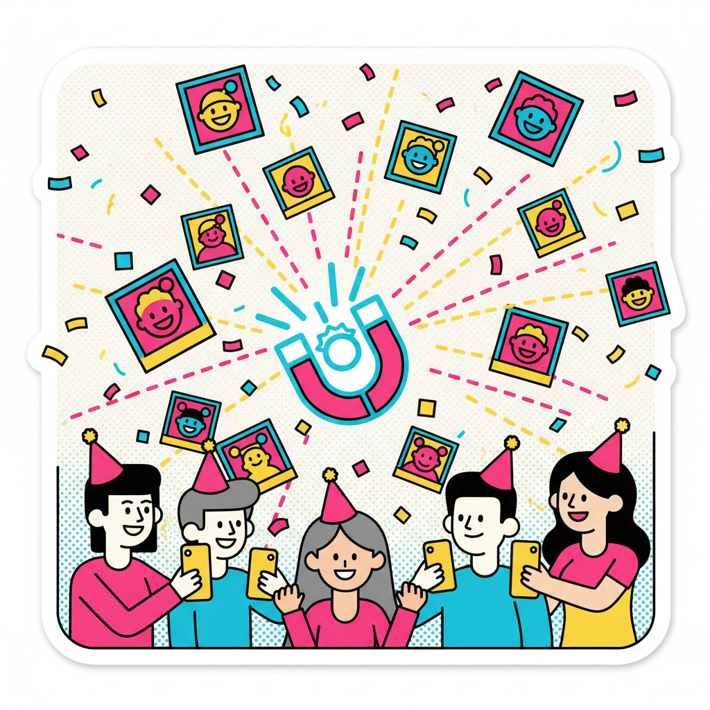 Why your party photos always end up scattered (and how to fix it)
