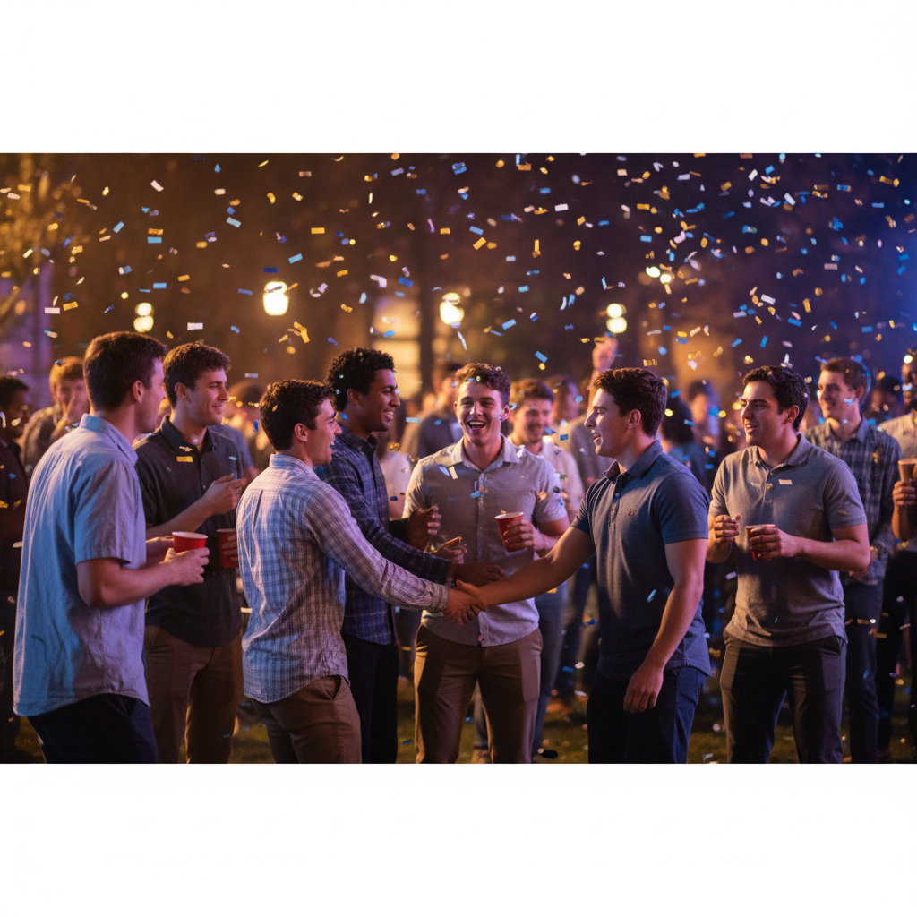 What to expect at a fraternity rush event as a freshman